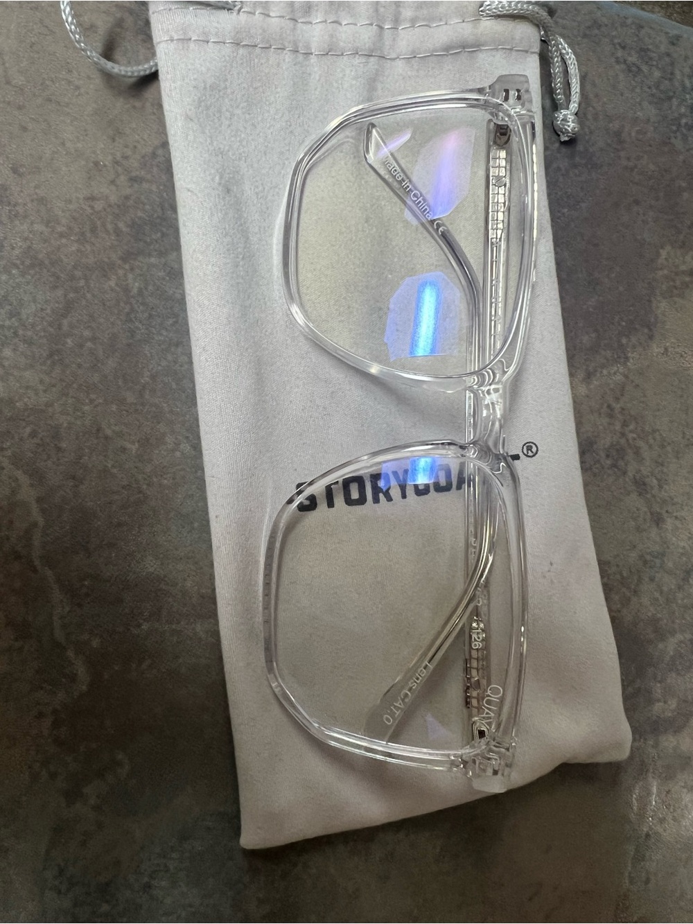 Quay Stranger Square Blue Light Blocking Glasses